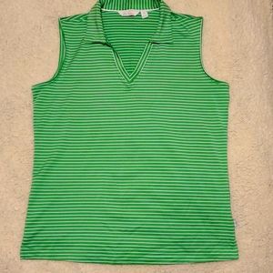 Sleevless polo golf top